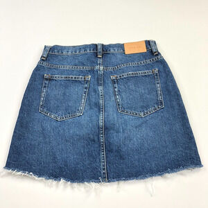 Everlane 26 (Fits 28W) Denim Deconstructed Flat Mini Denim Jean Distressed Skirt